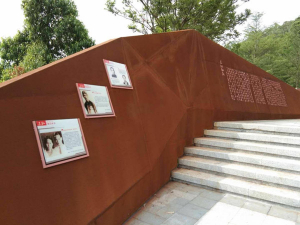 南召耐候钢挡土墙